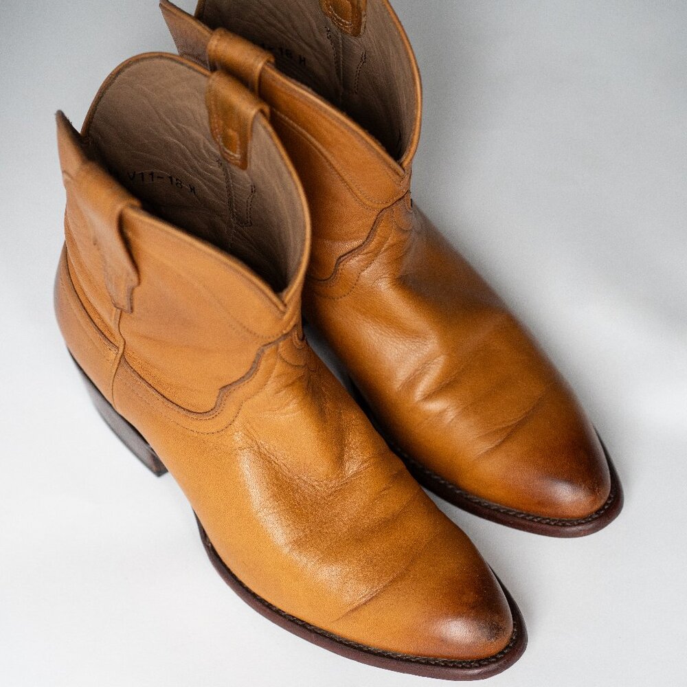 Tecovas The Penny Boots in Desert Tan Calfskin
